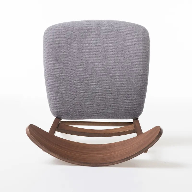 Čalouněná jídelní židle z kaučukového dřeva ve stylu Mid-Century Modern (sada 2 kusů)