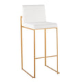 High Back Bar Stool Set of 2