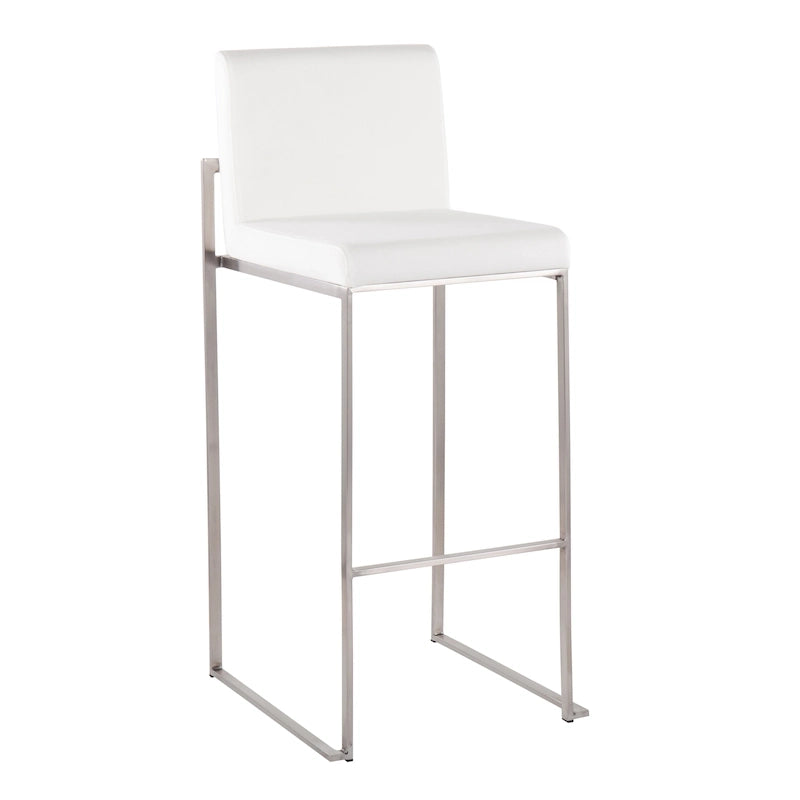 High Back Bar Stool Set of 2