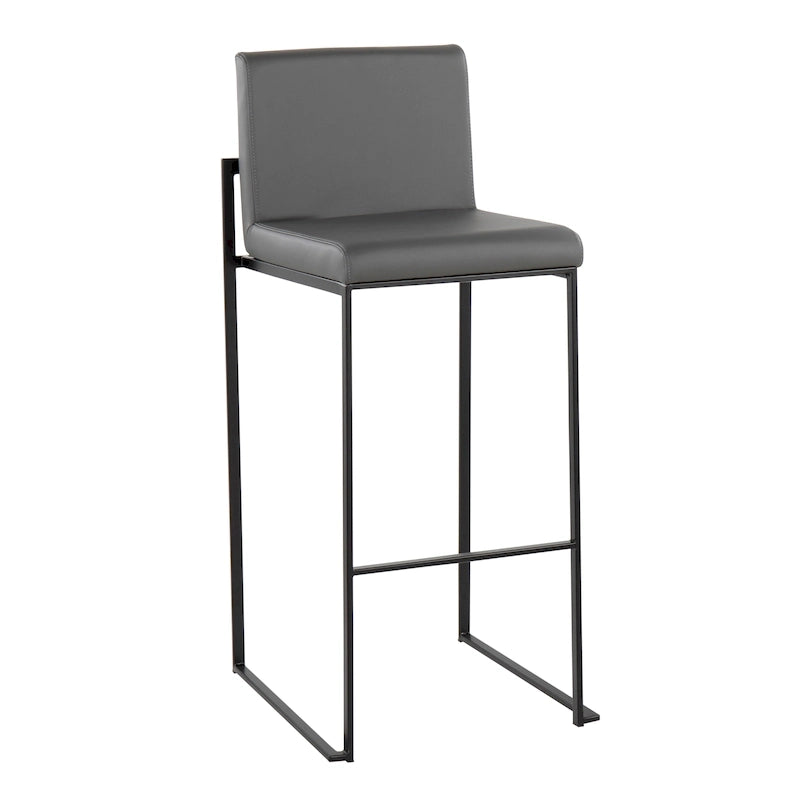 High Back Bar Stool Set of 2