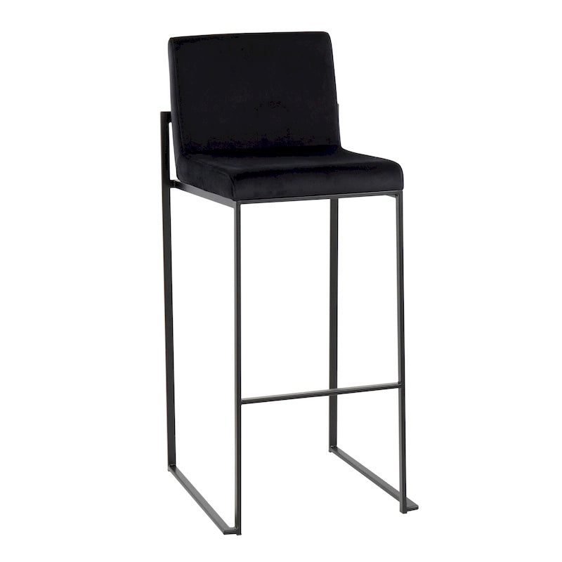 High Back Bar Stool Set of 2