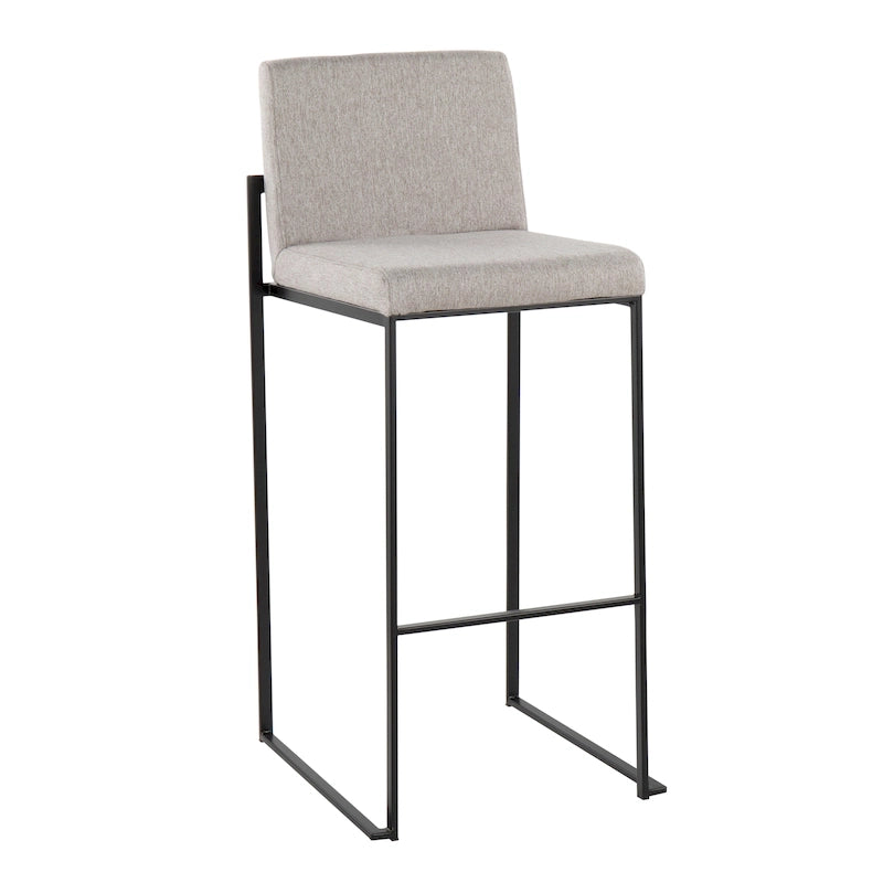 High Back Bar Stool Set of 2