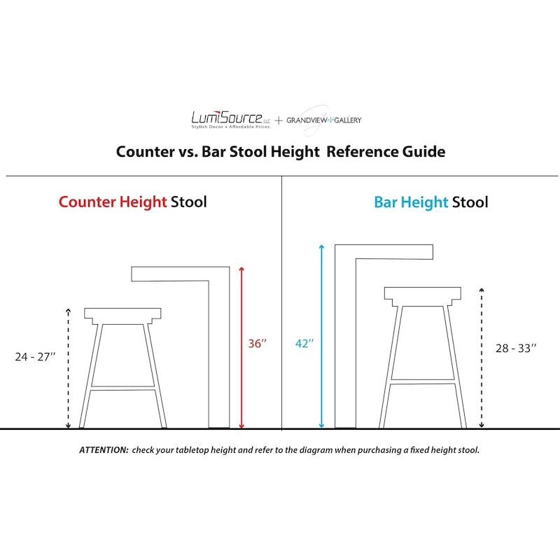 High Back Bar Stool Set of 2