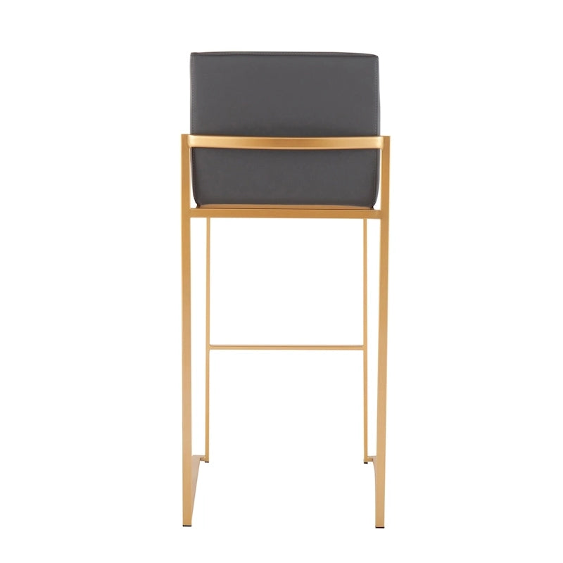 High Back Bar Stool Set of 2