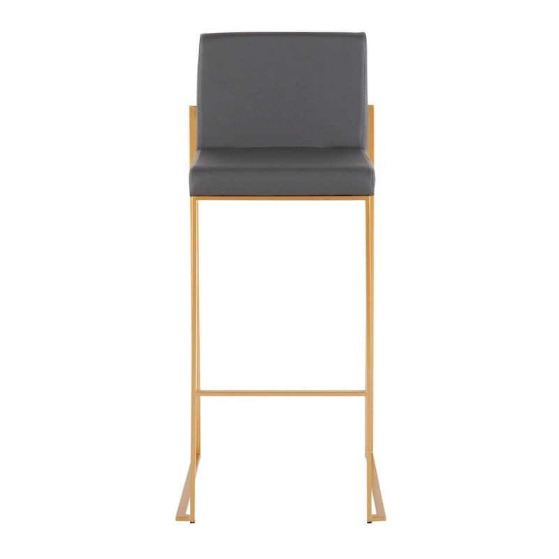 High Back Bar Stool Set of 2