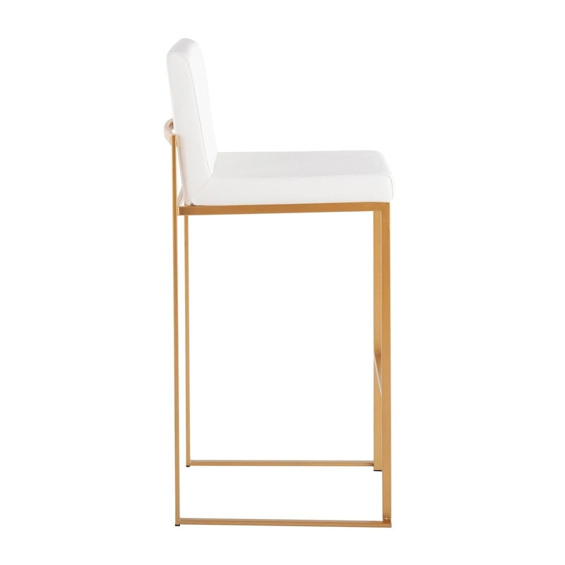 High Back Bar Stool Set of 2