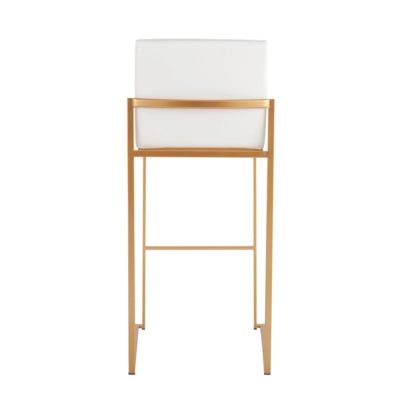 High Back Bar Stool Set of 2