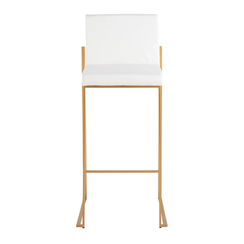 High Back Bar Stool Set of 2