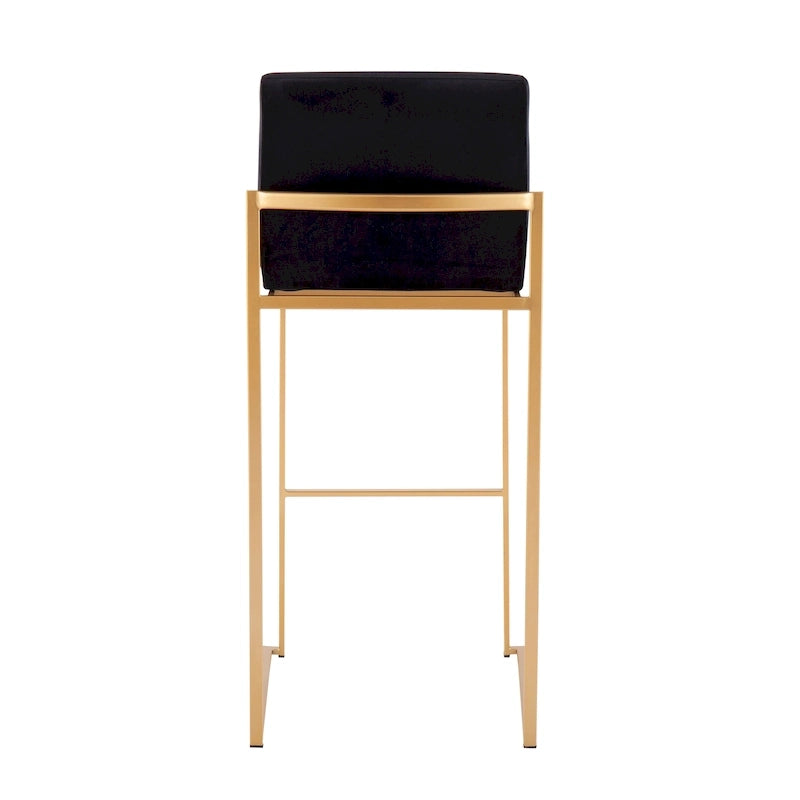 High Back Bar Stool Set of 2