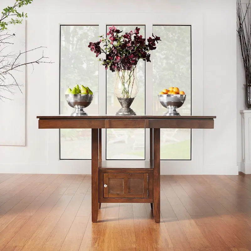 Marsden Wood Extendable Counter Height Dining Table by iNSPIRE Q Classic