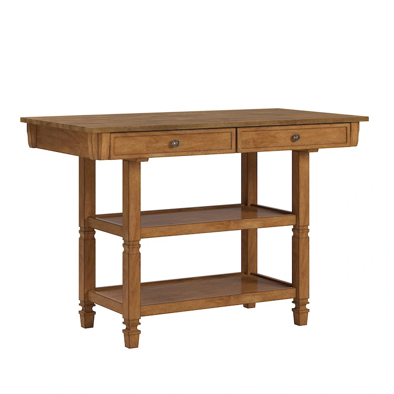 2-Tone Antique Kitchen Island Buffet