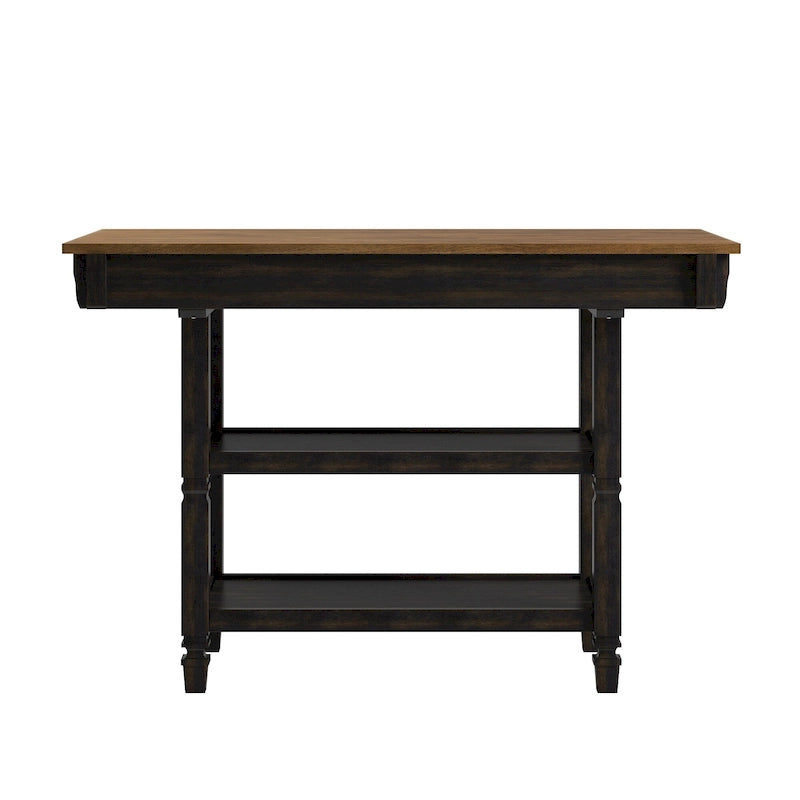 2-Tone Antique Kitchen Island Buffet