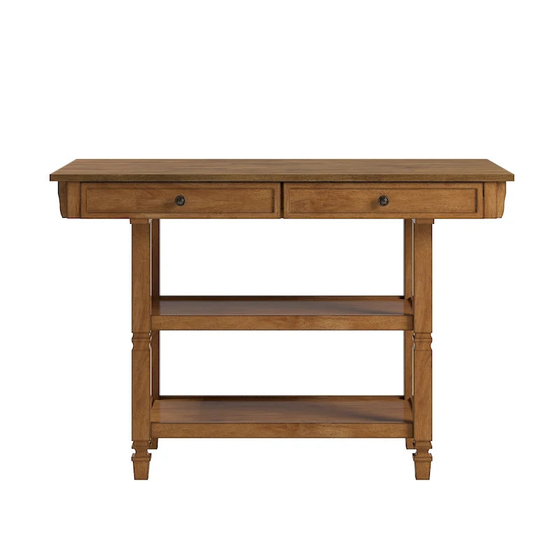 2-Tone Antique Kitchen Island Buffet