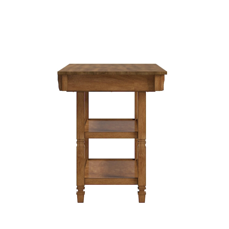 2-Tone Antique Kitchen Island Buffet