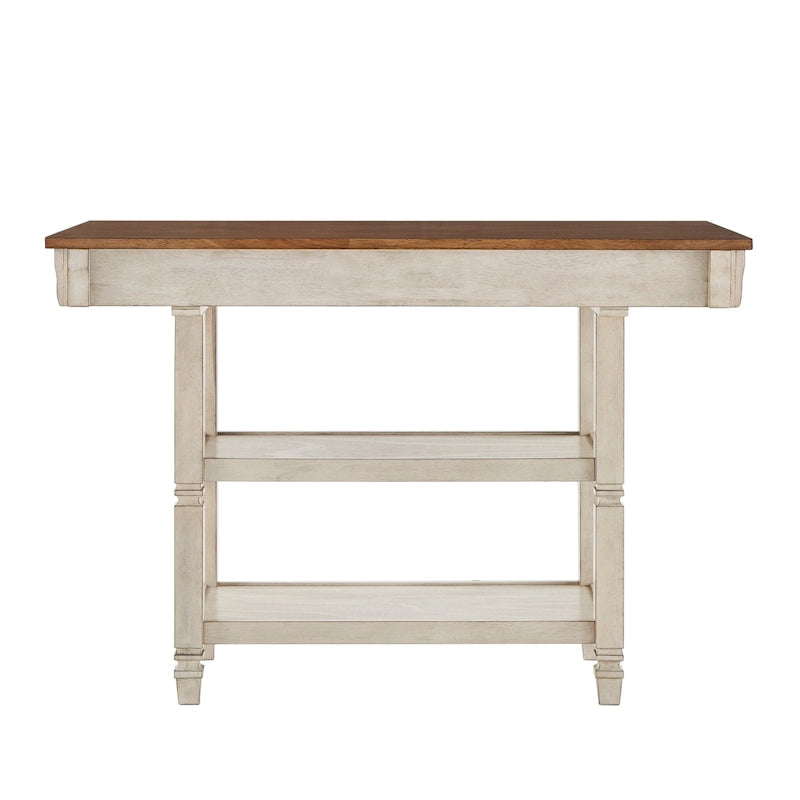 2-Tone Antique Kitchen Island Buffet