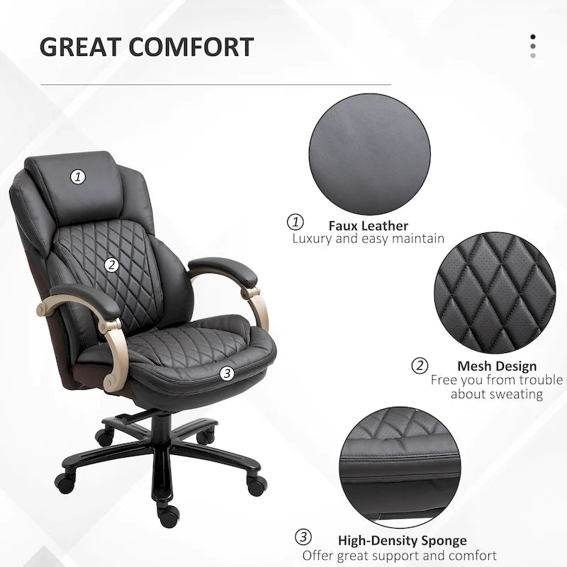 Heavy Duty Ergonomic Office Chair 350 lbs