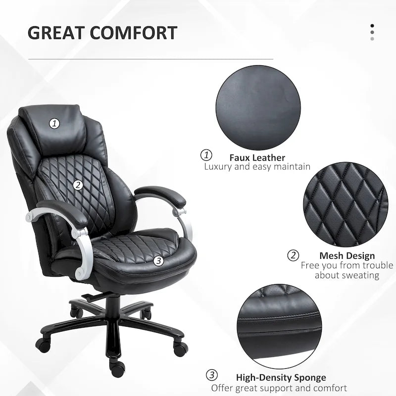 Heavy Duty Ergonomic Office Chair 350 lbs