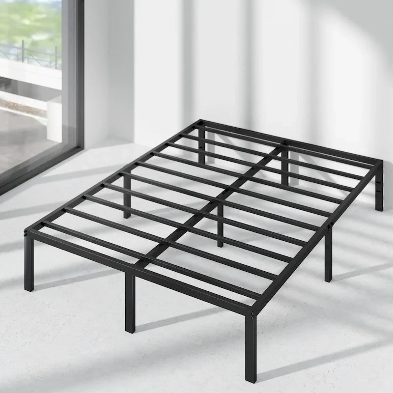 Black Metal Platform Bed Frame