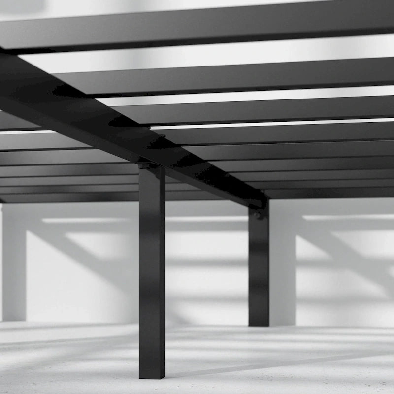 Black Metal Platform Bed Frame