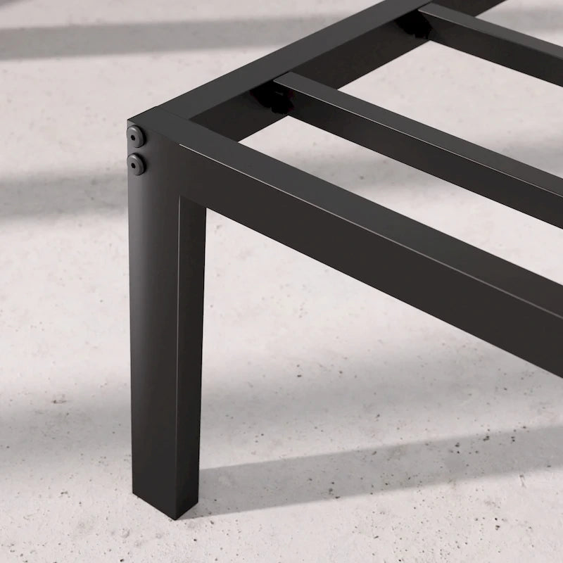 Black Metal Platform Bed Frame