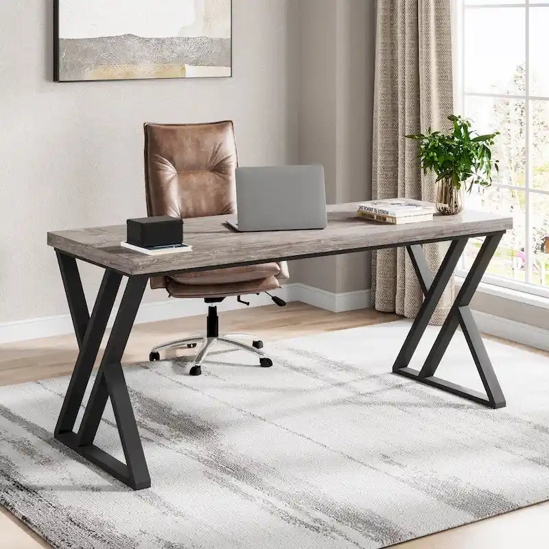55 Heavy Duty Computer Desk, Office Desk