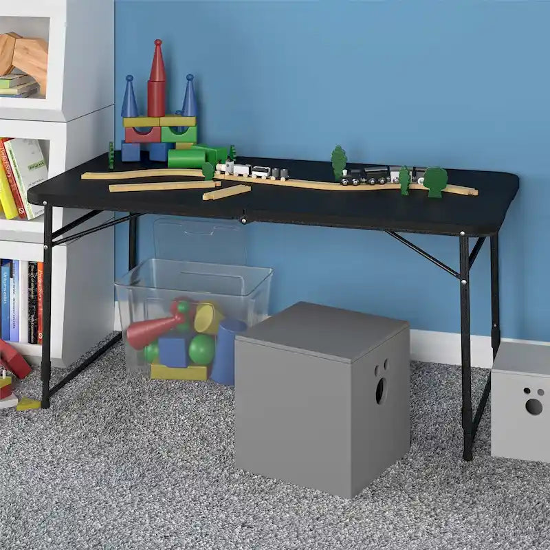 Indoor/Outdoor 4 ft. Fold-in-Half Portable Utility Table