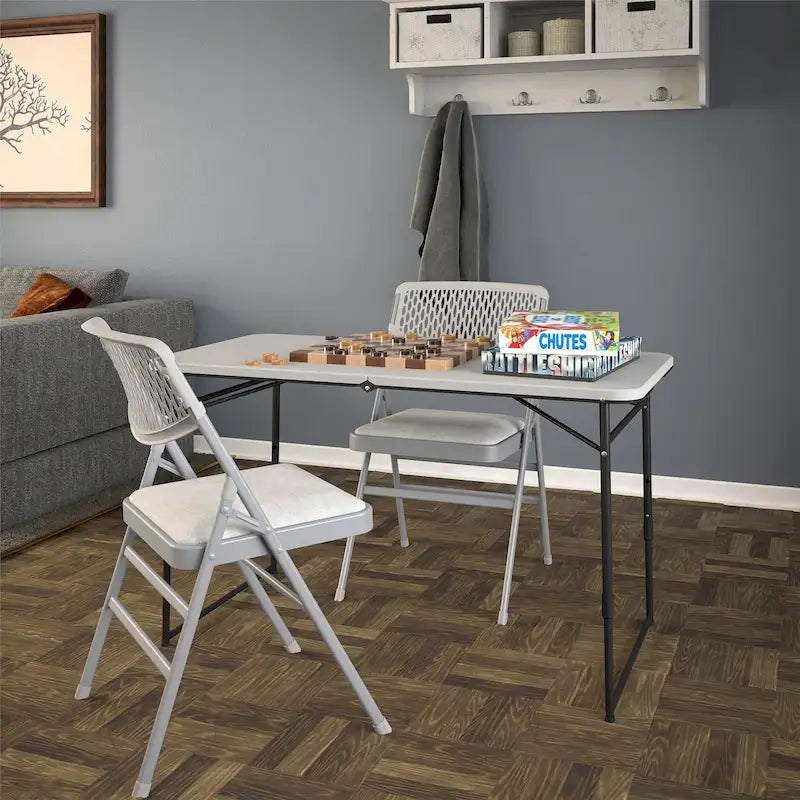 Indoor/Outdoor 4 ft. Fold-in-Half Portable Utility Table