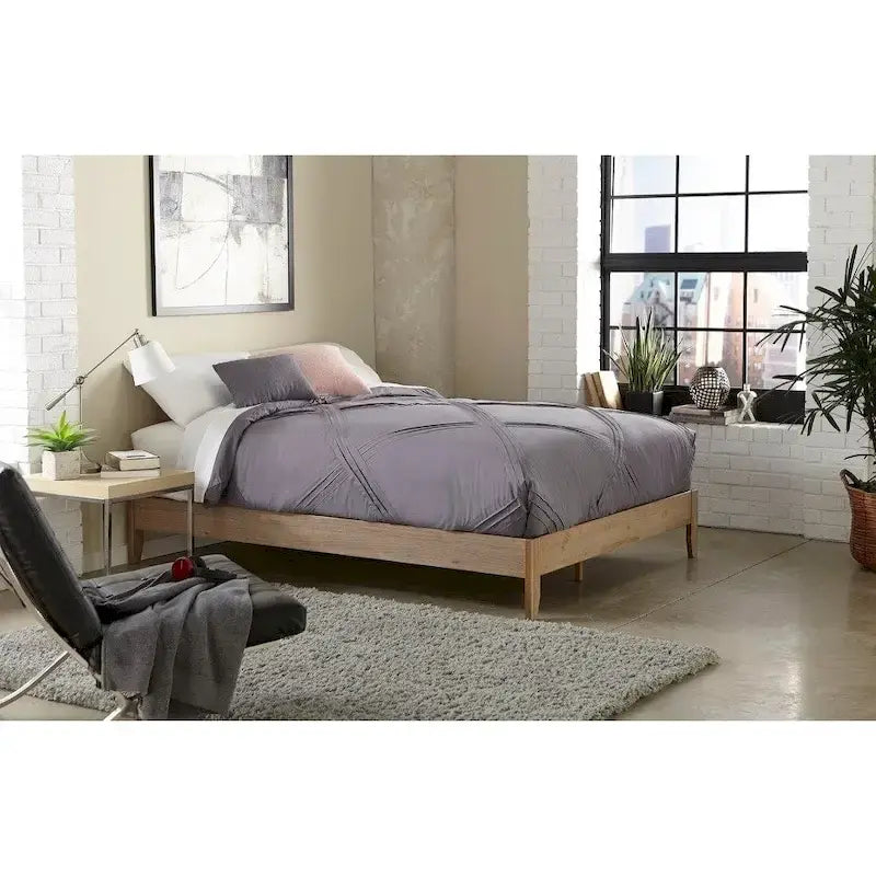 Platform Bed with Tapered Legs