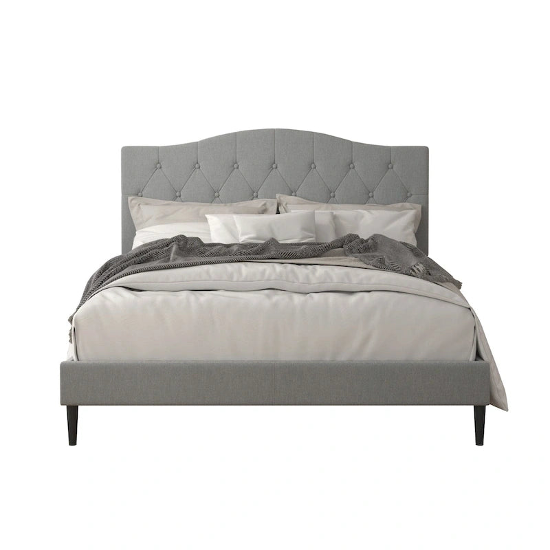 Tufted Upholstered Platform Bed