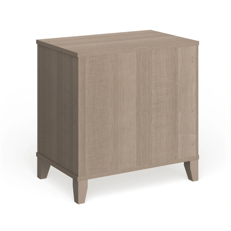 Noční stolek z jasanu v odstínu Transitional Grey