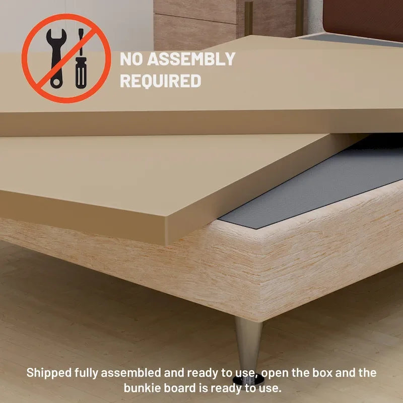 1.5" Split Fully Assembled Bunkie Board for Mattress Support
