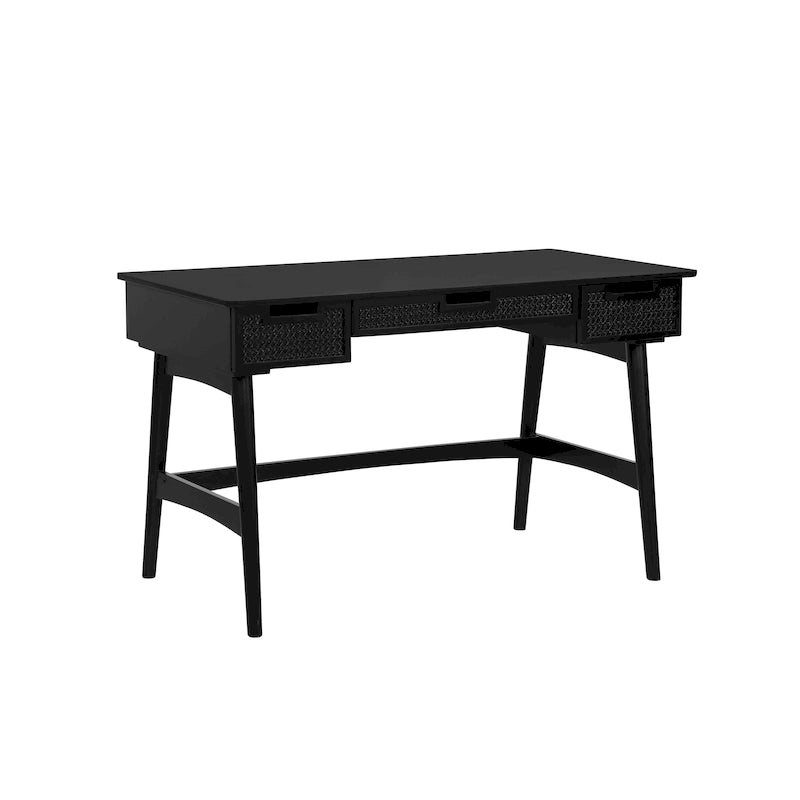 Rattan Mid-Century Desk