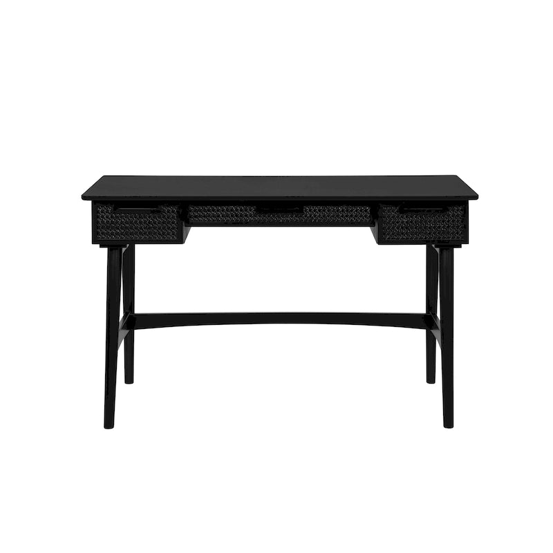 Rattan Mid-Century Desk