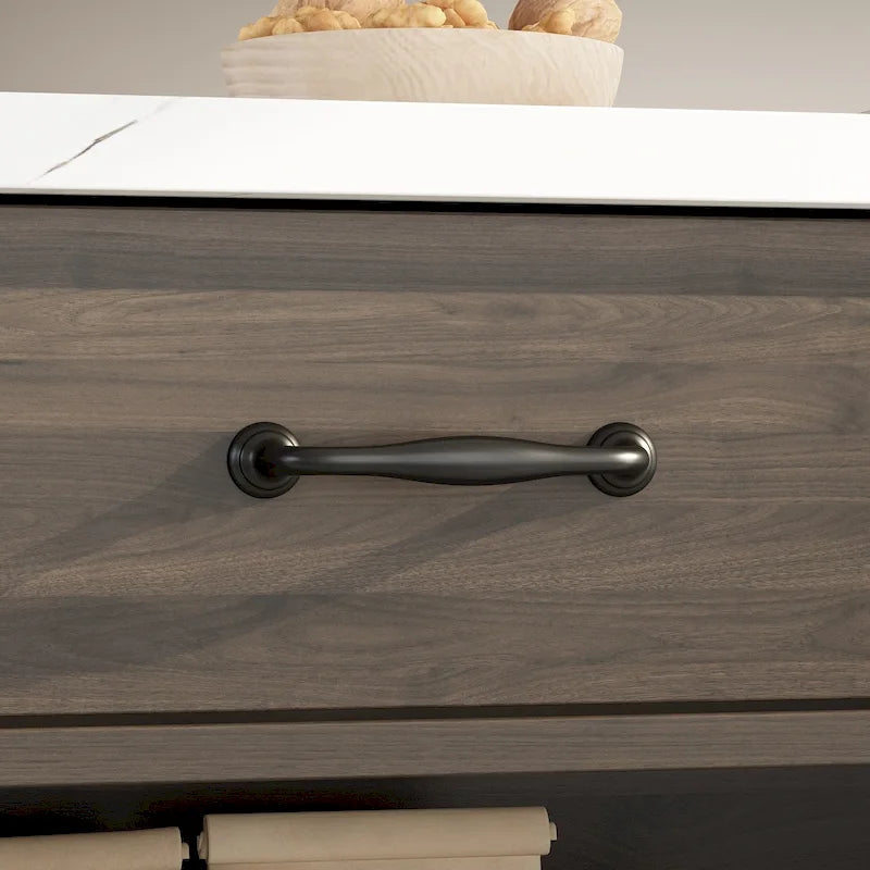 Kitchen Island with Storage and Large Workspace
