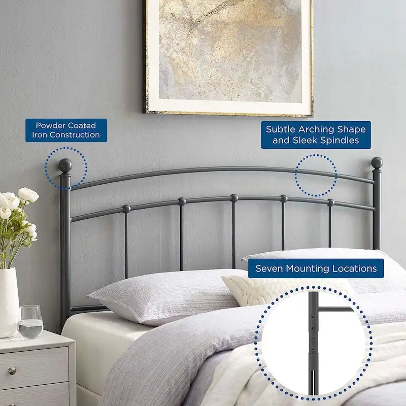 Abigail Twin Metal Headboard