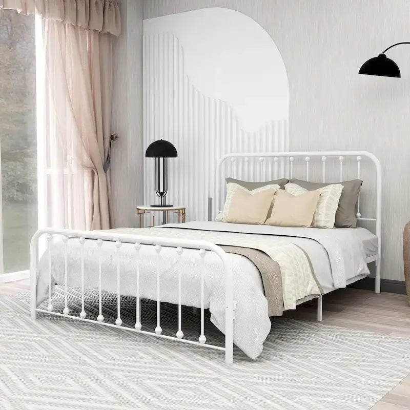 Sturdy Metal Platform Bed Frame