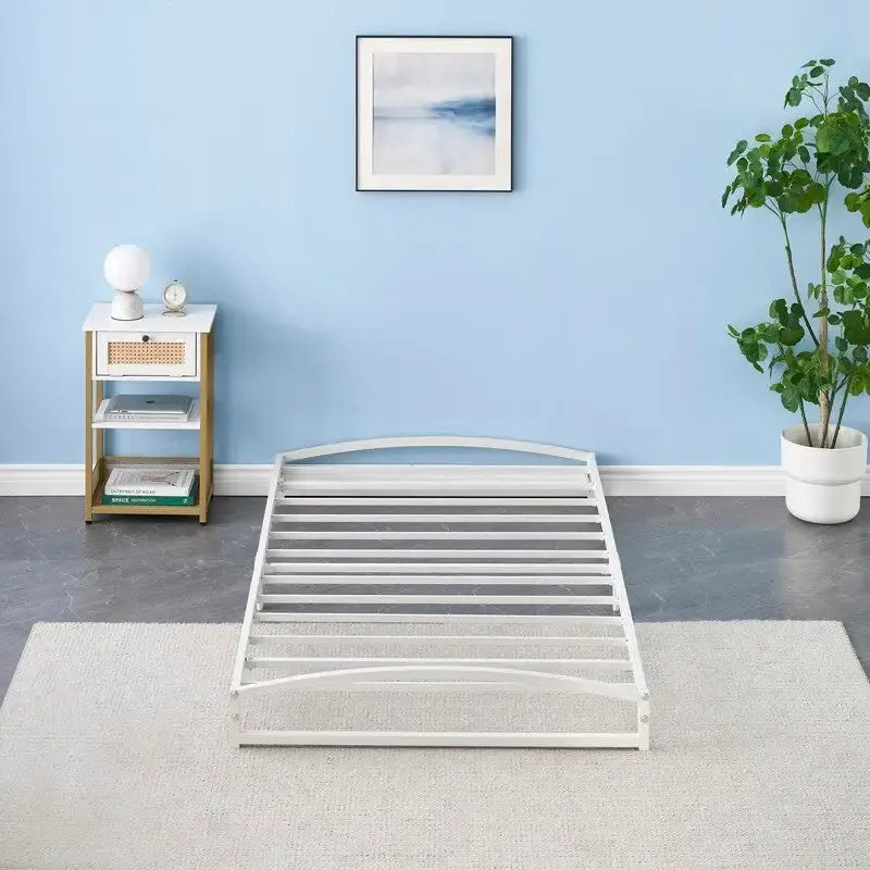 Convex Metal Platform Bed Frame