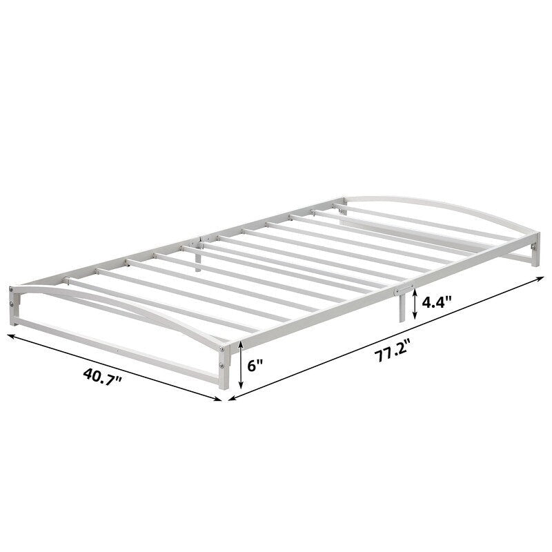 Convex Metal Platform Bed Frame