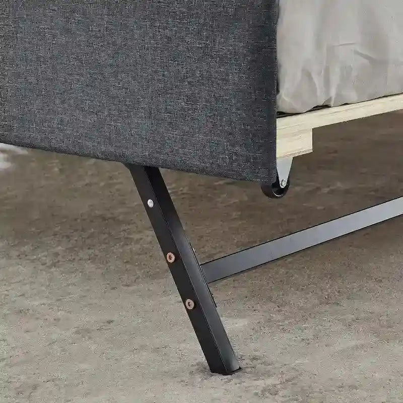 Čalouněná pohovka Twin Size s výsuvnou přistýlkou Twin Size a USB nabíjením