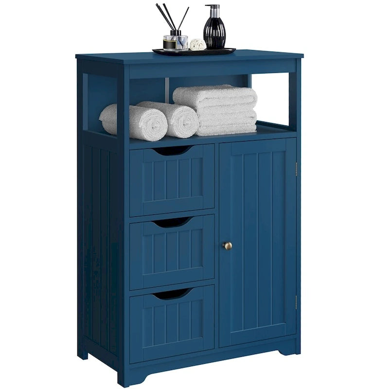 Bathroom Floor Cabinet Storage Organizer