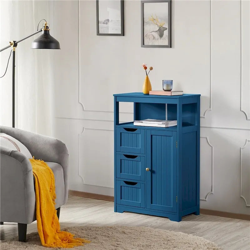 Bathroom Floor Cabinet Storage Organizer