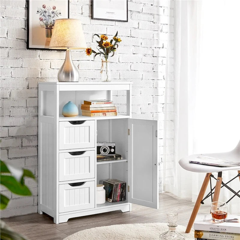 Bathroom Floor Cabinet Storage Organizer
