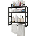 Bamboo Floating Shelves Bathroom Storage 3-Tier
